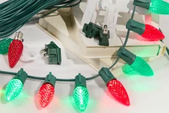 Decorator's Warehouse 500' Outdoor Christmas Lighting Kit - Red/Green > Outdoor Christmas Lighting Kits|C9 Bulbs