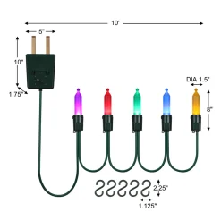 Decorator's Warehouse Oversized Multi-Color Light Strand > Vintage Christmas Lights|Light Strands