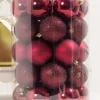 Decorator's Warehouse 3" Oxblood Shatterproof Tube > Boxed Sets|Christmas Decor