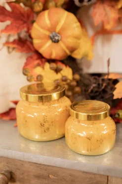 Decorator's Warehouse 8 Oz. Pumpkin Dulce Glimmer Petite Jar Candle > Fun Gifts|Christmas Decor