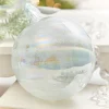 Decorator's Warehouse 5" Pale Blue Iridescent Glass Ball Ornament > Christmas Decor|Retro Brites
