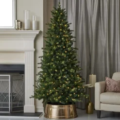 Decorator's Warehouse 7' Palmetto LED Pine Tree > Green|Color Changing