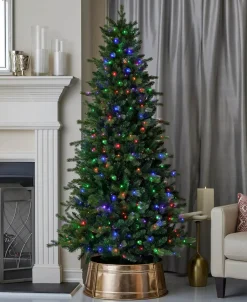 Decorator's Warehouse 6' Palmetto LED Pine Tree > Green|Color Changing