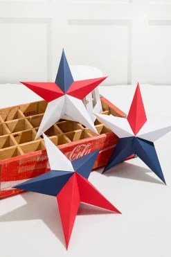Decorator's Warehouse 11.75" Paper Americana Star Ornament > Patriotic Decor|Patriotic Decor