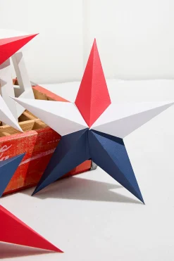 Decorator's Warehouse 11.75" Paper Americana Star Ornament > Patriotic Decor|Patriotic Decor