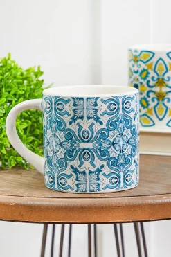 Decorator's Warehouse Patterned Dolomite Mug - Set of 4 > Christmas Decor|Spring Decor