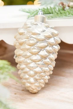 Decorator's Warehouse 6" Pearlescent Pinecone Ornament > Christmas Decor|Natural Elegance