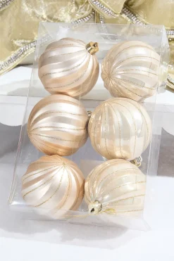 Decorator's Warehouse 3" Pearl Shatterproof Boxed - Set of 6 > Boxed Sets|Christmas Decor