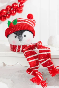Decorator's Warehouse 6" Penguin Head Ornament > Christmas Ornaments|Christmas Decor