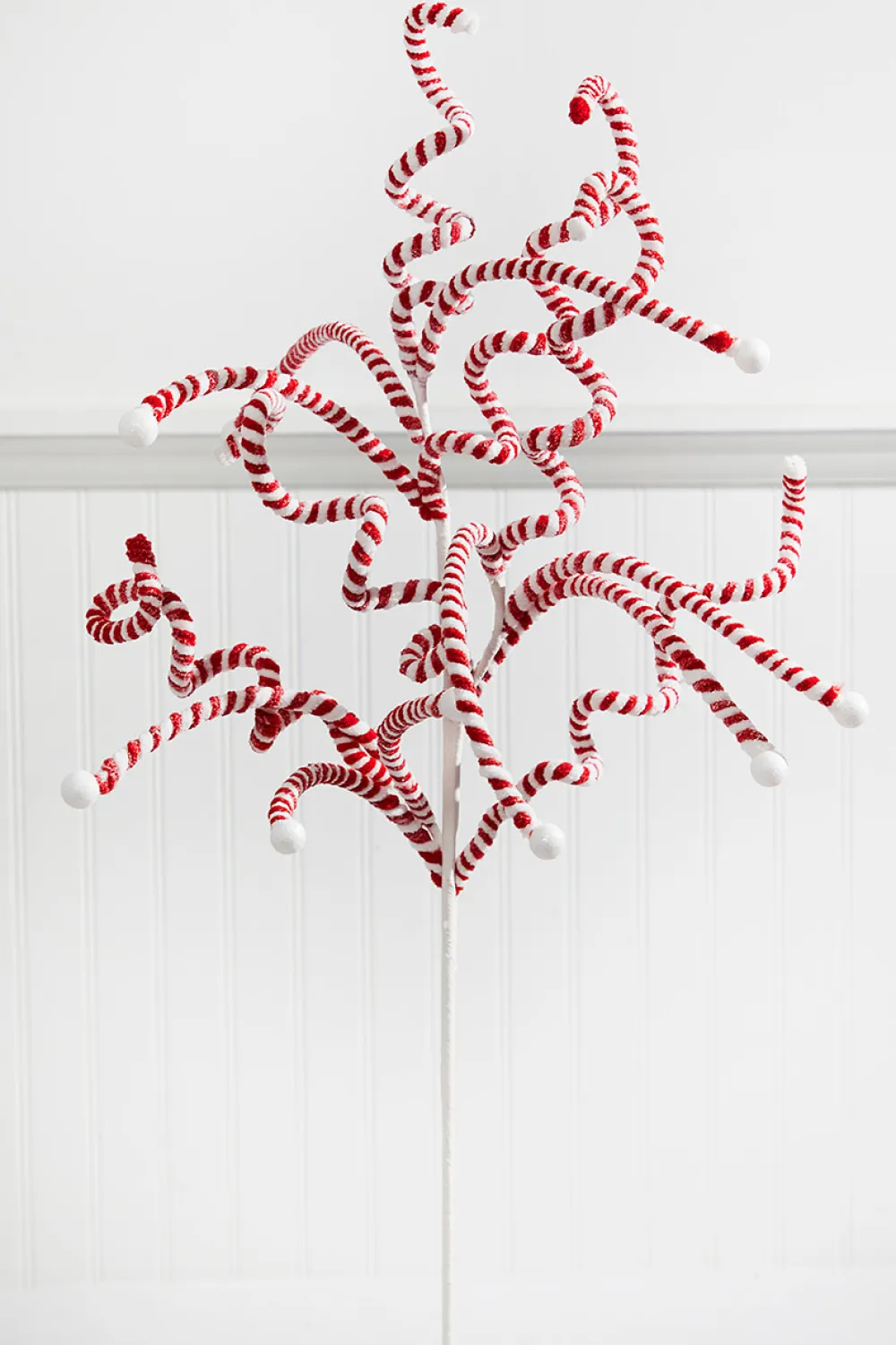 Decorator's Warehouse 23” Peppermint Curly Spray > Christmas Decor|Christmas Sprays