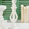 Decorator's Warehouse 13"-16” Pillar Wood Candle Holder Set > Christmas Decor|Fun Gifts
