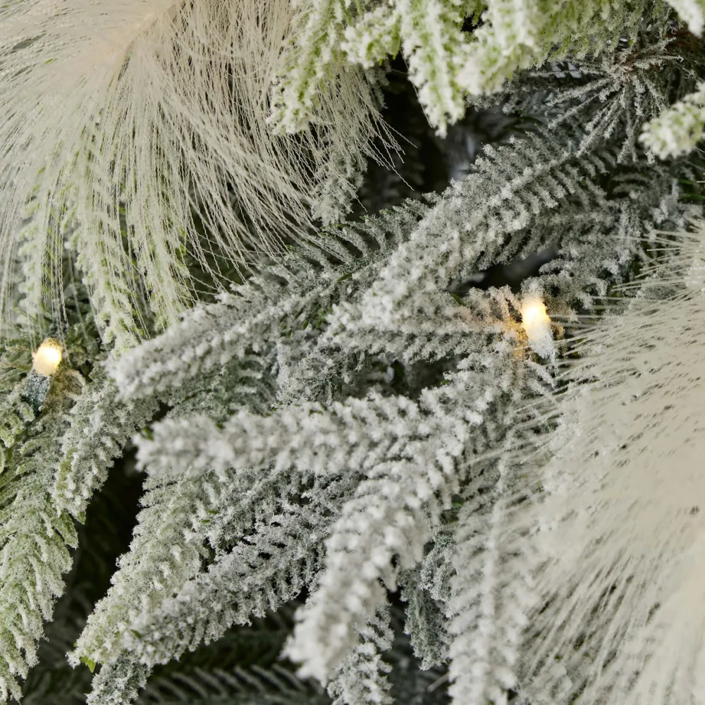 Decorator's Warehouse 7.5' Pine and Pampas Artificial Christmas Tree with 550 Warm White LED Lights > Pine & Pampas|Christmas Decor