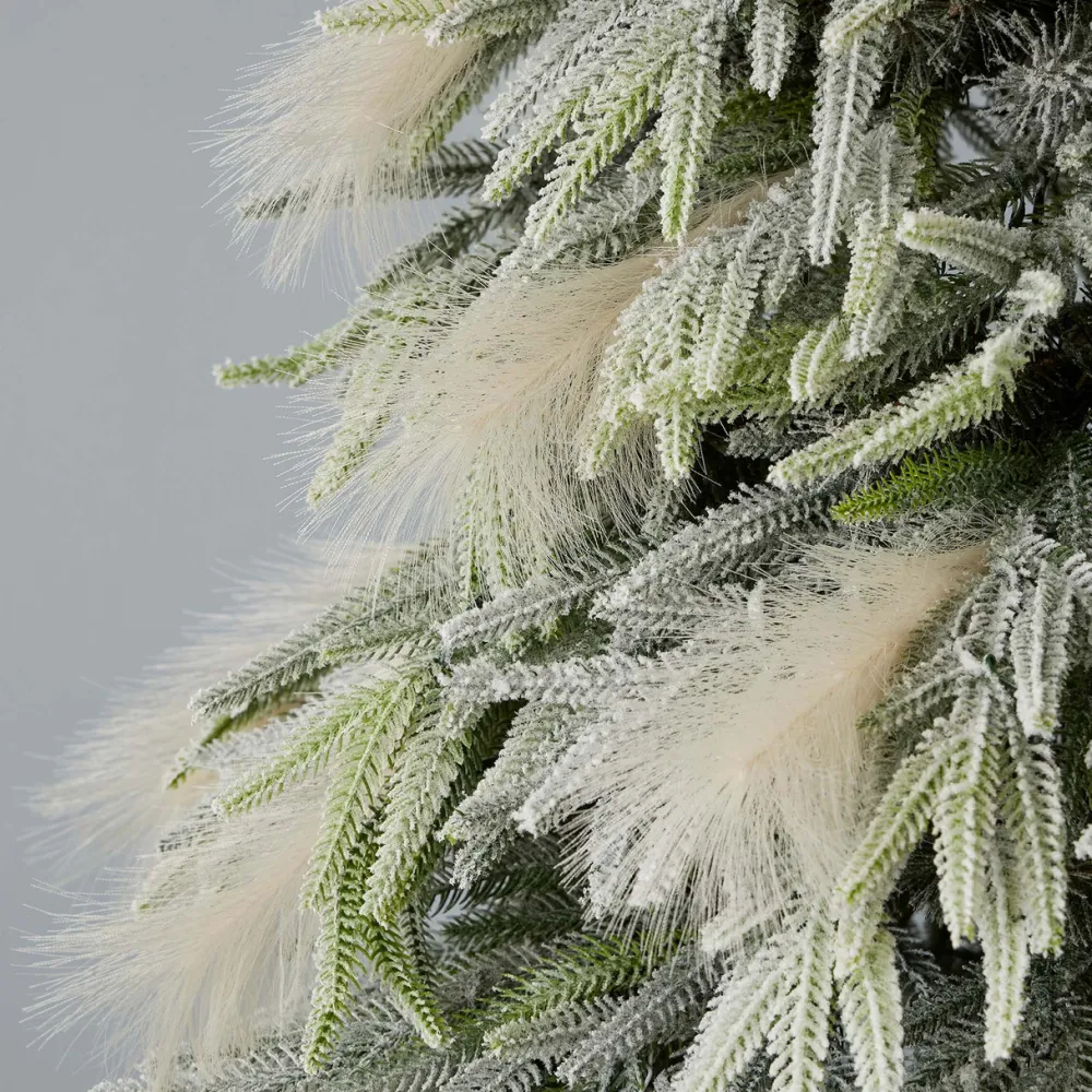 Decorator's Warehouse 7.5' Pine and Pampas Artificial Christmas Tree with 550 Warm White LED Lights > Pine & Pampas|Christmas Decor