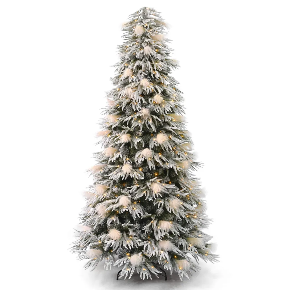 Decorator's Warehouse 7.5' Pine and Pampas Artificial Christmas Tree with 550 Warm White LED Lights > Pine & Pampas|Christmas Decor