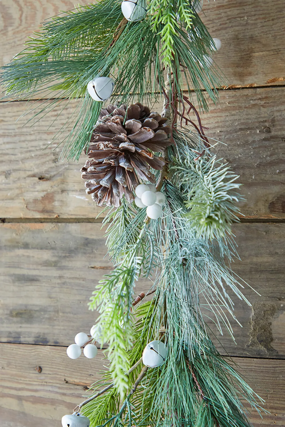 Decorator's Warehouse 6’ Pine Berry Bell Garland > Christmas Decor|Unlit Garlands