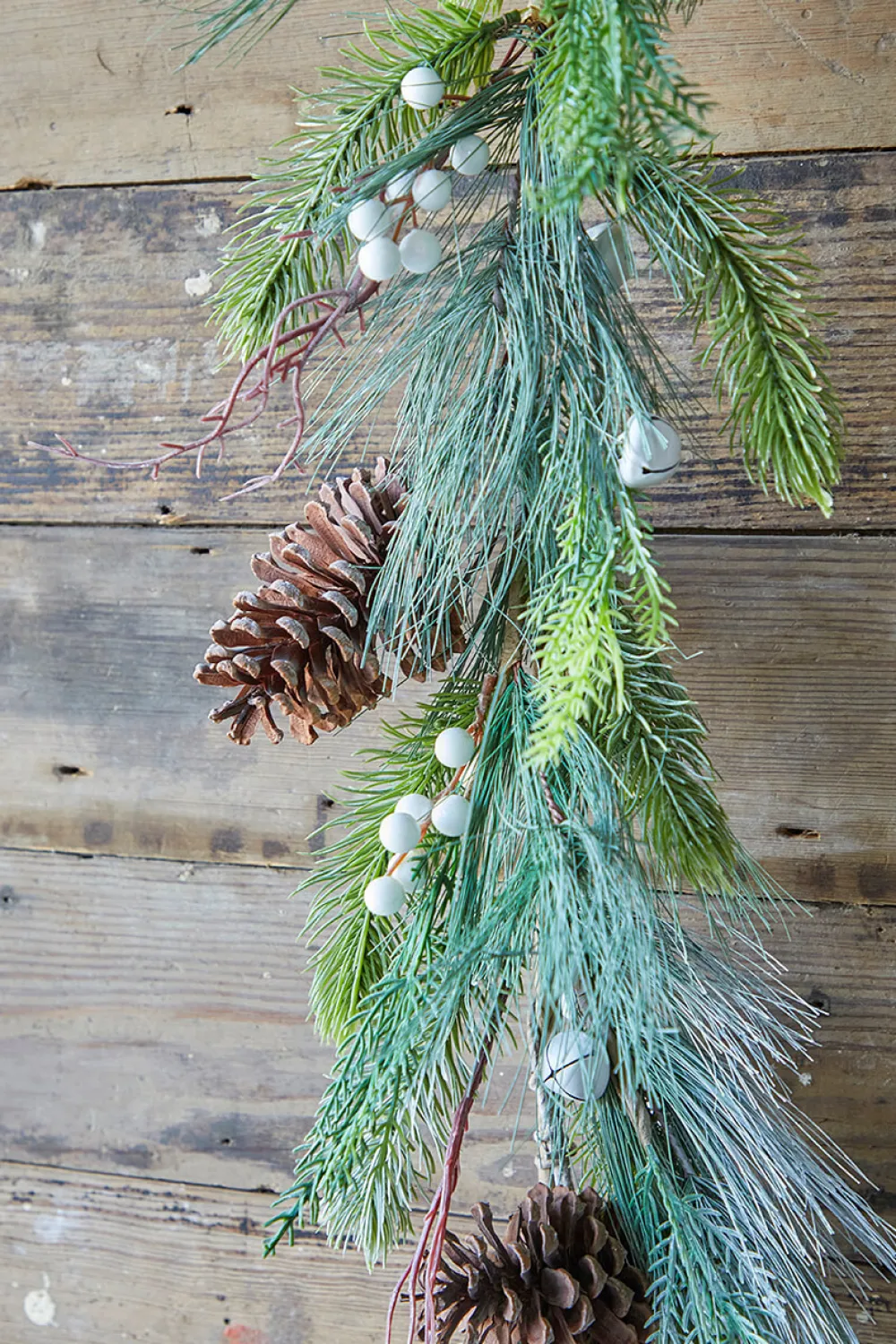Decorator's Warehouse 6’ Pine Berry Bell Garland > Christmas Decor|Unlit Garlands