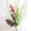Decorator's Warehouse 18" Pine Berry Pinecone Spray > Cardinal|Farmhouse