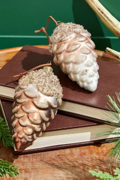 Decorator's Warehouse 6" Pinecone Glass Ornament > Christmas Decor|Christmas Ornaments
