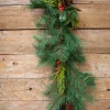 Decorator's Warehouse 72” Pine Garland with Pinecones & Berries > Unlit Garlands|Christmas Garlands