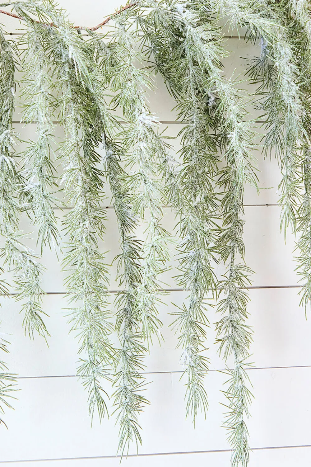 Decorator's Warehouse 6' Pine Weeping Garland with Frost > Real Touch Garlands|Natural Greenery