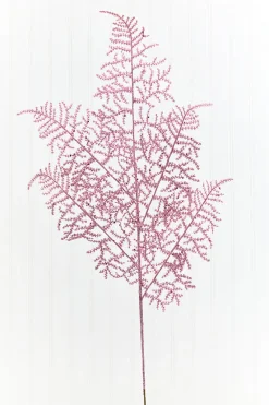 Decorator's Warehouse 35" Pink Glitter Fern Spray > Christmas Sale|Christmas Sprays