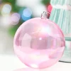 Decorator's Warehouse 4" Pink Iridescent Ball Ornament > Retro Brites|Christmas Decor