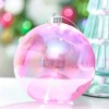 Decorator's Warehouse 6" Pink Iridescent Ball Ornament > Retro Brites|Christmas Decor