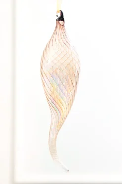 Decorator's Warehouse 9" Pink Iridescent Glass Finial Ornament > Sugar & Spice|Christmas Decor