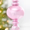 Decorator's Warehouse 9" Pink Pearlescent Finial Ornament > Christmas Decor|Shatterproof