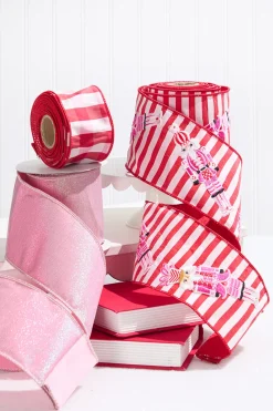 Decorator's Warehouse Pink Peppermint Ribbon Mini Bundle > Christmas Ribbon|Christmas Decor