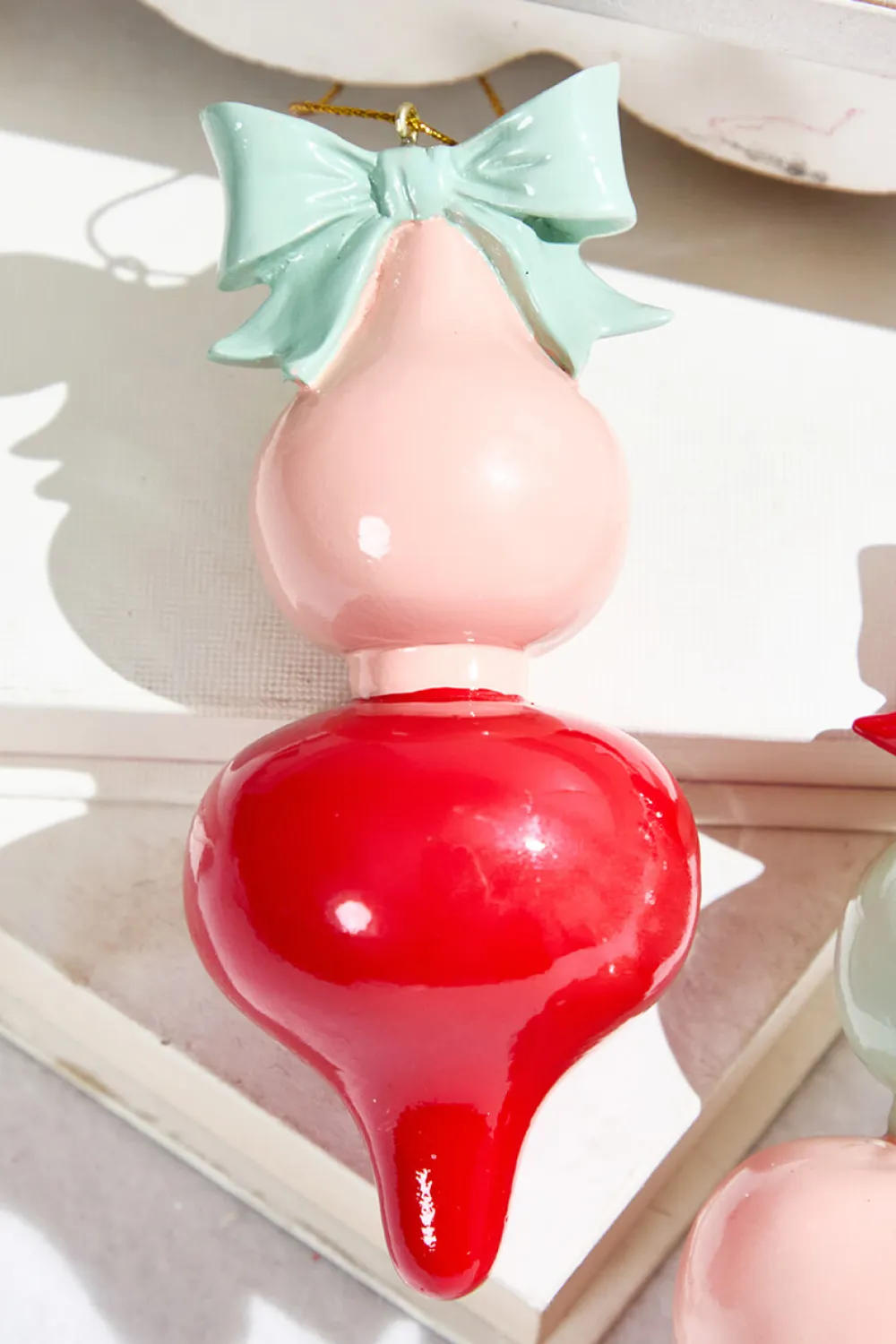 Decorator's Warehouse 5.25" Pink Pop Finial Ornament > Christmas Decor|Valentine'S Decor