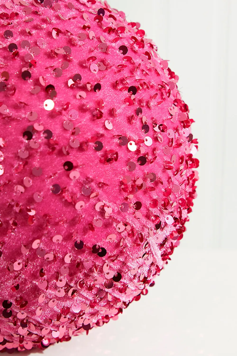 Decorator's Warehouse 8" Pink Sequin Ball Ornament > Christmas Decor|Christmas Ornaments