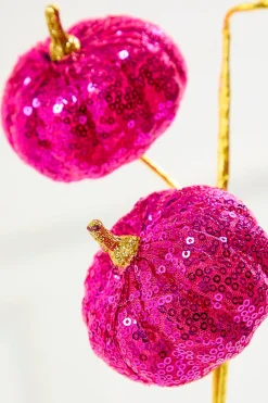 Decorator's Warehouse 24" Pink Sequin Pumpkin Spray > Halloween|Halloween