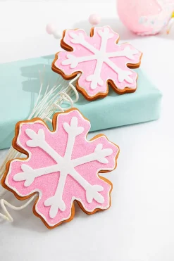 Decorator's Warehouse 28” Pink Snowflake Cookie Spray > Christmas Sprays|Christmas Decor