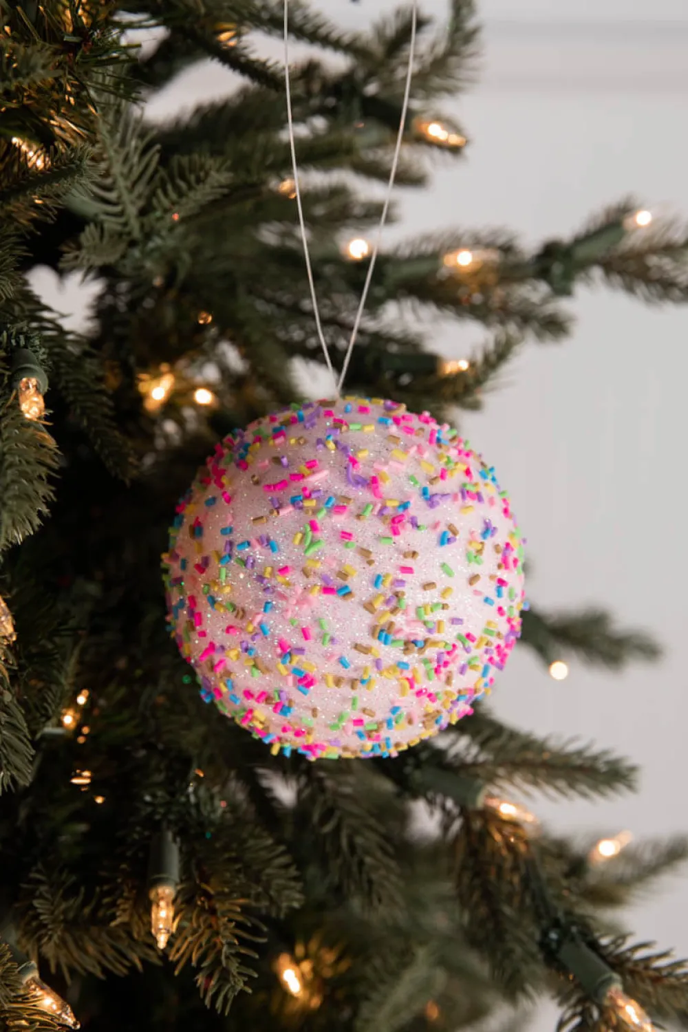 Decorator's Warehouse 4” Pink Sprinkle Ball Ornament > Christmas Decor|Valentine'S Decor