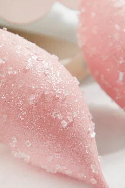 Decorator's Warehouse 7" Pink Sugar Iced Finial Ornament > Santa'S Sweet Shoppe