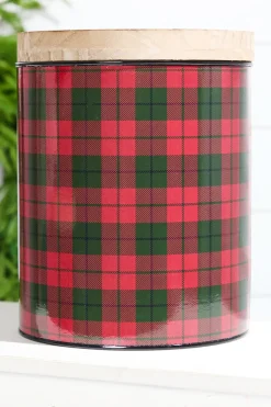 Decorator's Warehouse Plaid Canister - Set of 2 > Christmas Decor|Farmhouse
