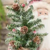 Decorator's Warehouse 18” Plaid Santa with Tree & Bells Figure > Cardinal|Santas & Angels