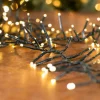 Decorator's Warehouse 25' Platinum Elite Cluster Lights - 760L Warm White (Black Cord) > Twinkle Cluster Lights|Twinkle Cluster Lights