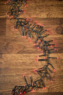 Decorator's Warehouse 25' Platinum Elite Cluster Lights - 760L Red (Green Cord) > Vintage Christmas Lights|Twinkle Cluster Lights