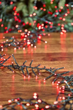 Decorator's Warehouse 25' Platinum Elite Cluster Lights - 760L Red (Green Cord) > Vintage Christmas Lights|Twinkle Cluster Lights