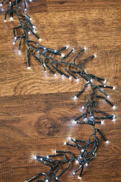 Decorator's Warehouse 25' Platinum Elite Cluster Lights - 760L Classic White (Green Cord) > Vintage Christmas Lights|Twinkle Cluster Lights