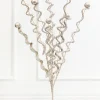 Decorator's Warehouse 28" Platinum Glitter Curly Spray > White Christmas|2026 New Additions