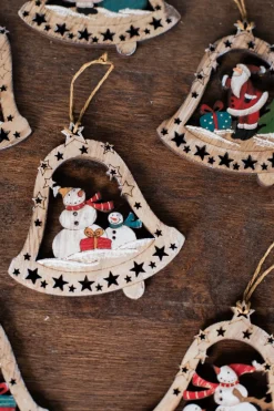 Decorator's Warehouse 4" Plywood Bell Ornament > Christmas Ornaments|Christmas Ornaments