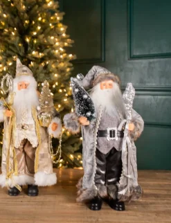 Decorator's Warehouse 18” Polyester Holiday Santa > Santas & Angels|Christmas Accents