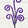 Decorator's Warehouse 26" Purple and Black Striped Curly Spray > Halloween|Halloween