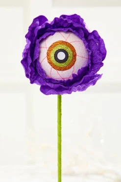 Decorator's Warehouse 21" Purple Eye Ball Flower Stem > Halloween|Halloween