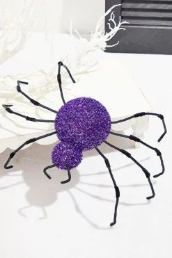 Decorator's Warehouse 16" Purple Frizzy Spider > Halloween|Halloween