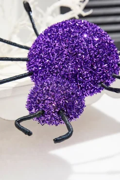 Decorator's Warehouse 16" Purple Frizzy Spider > Halloween|Halloween