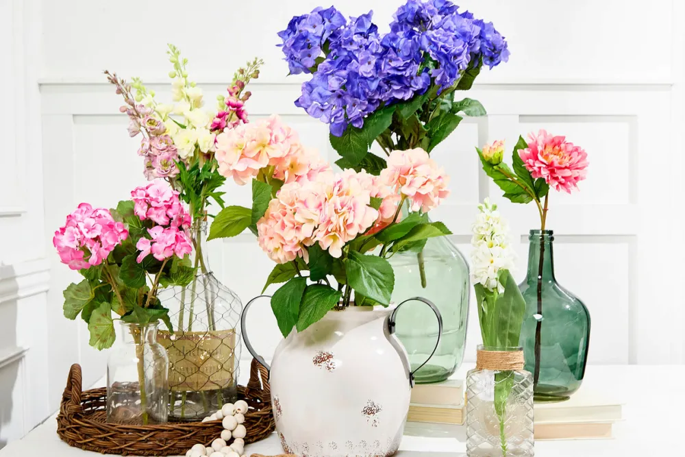 Decorator's Warehouse 24" Purple Hydrangea Bush > Christmas Decor|Spring Florals